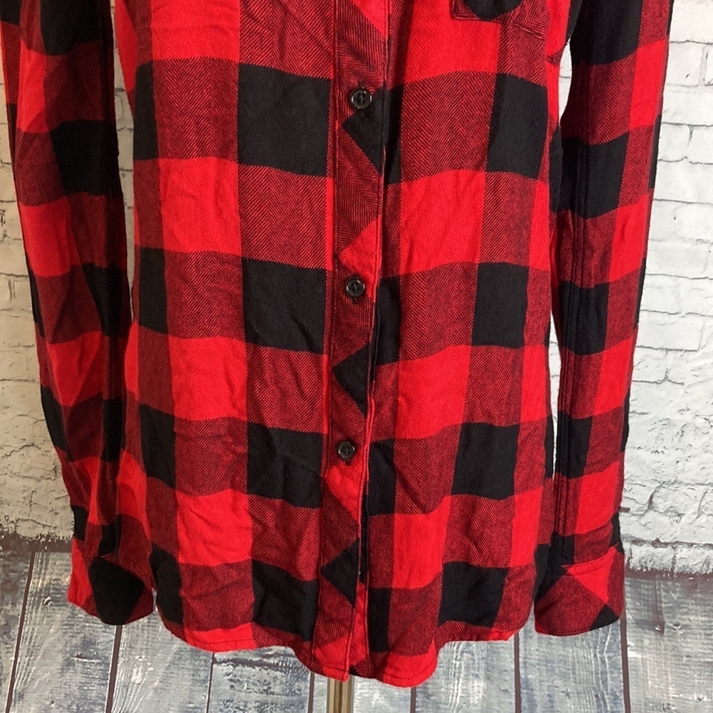 Rails Buffalo Plaid Button Down Flannel Shirt Bla… - image 5